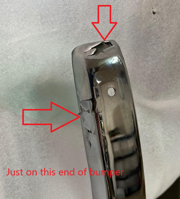 Front Metal Chrome Bumper 240Z 70-72  *BLEM