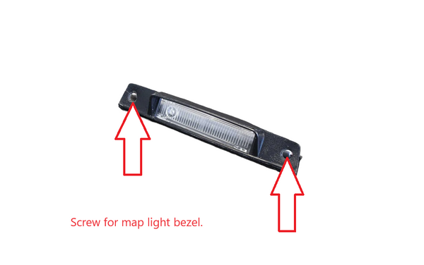 Map Light Bezel Screw Stainless 240Z
