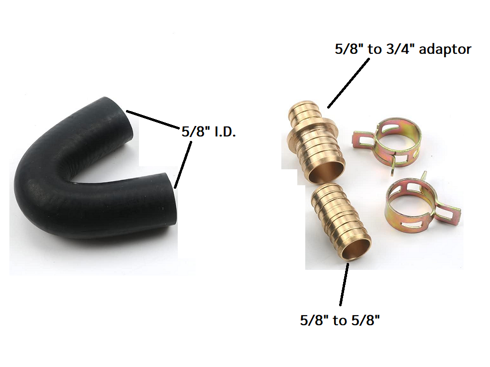 Heater Core Bypass Hose Kit 240Z 260Z 280Z 280ZX Z Car Depot Inc