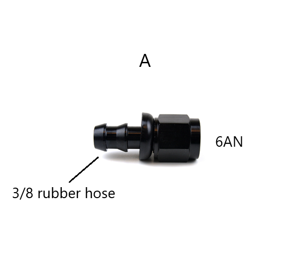 6AN Female Push Lock Hose Fittings 5/16
