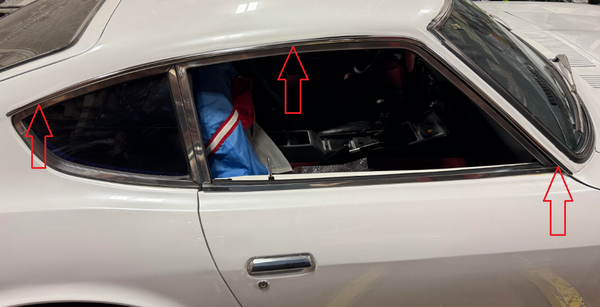 Chrome Trim Drip Molding Set 240Z 260Z 280Z