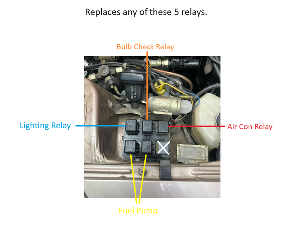 Relay Fuel Pump Horn EFI Air-Cond 280ZX 79-83