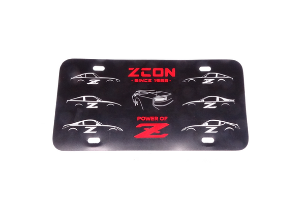 ZCON License Tag Black HOLIDAY