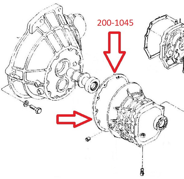 Transmission Case Gasket 4 Speed 240Z 70-71 OEM