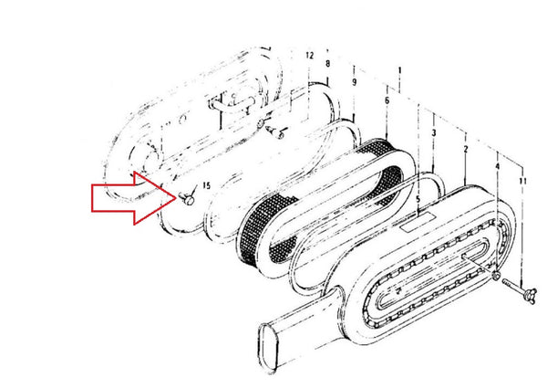 Air Cleaner to Carburetor Bolt M8 Screw 240Z OEM
