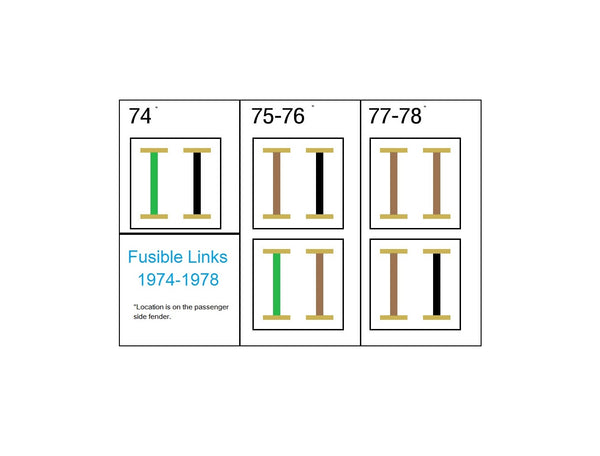 Fusible Link Wire  Set 280Z 75-76 