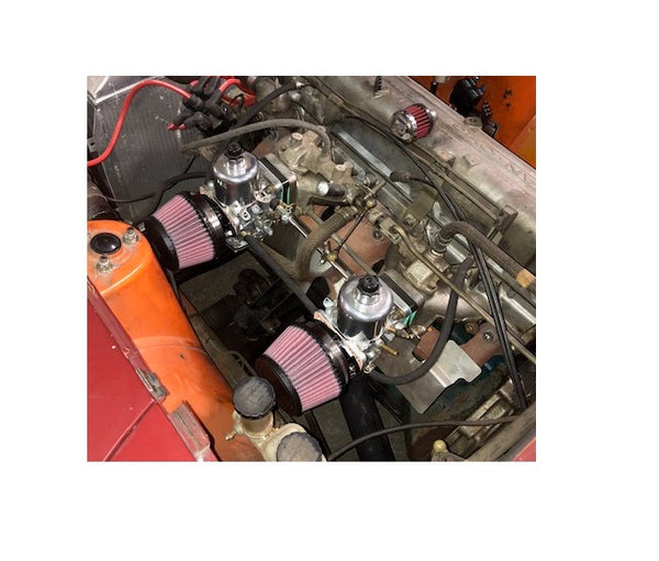 K&N Carburetor Air Filter Set SU Round Tops 240Z 70-72