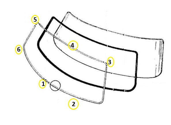 Windhsield and hatch Glass Trim Chrome Set 240Z 260Z 280Z | Z Car Depot Inc