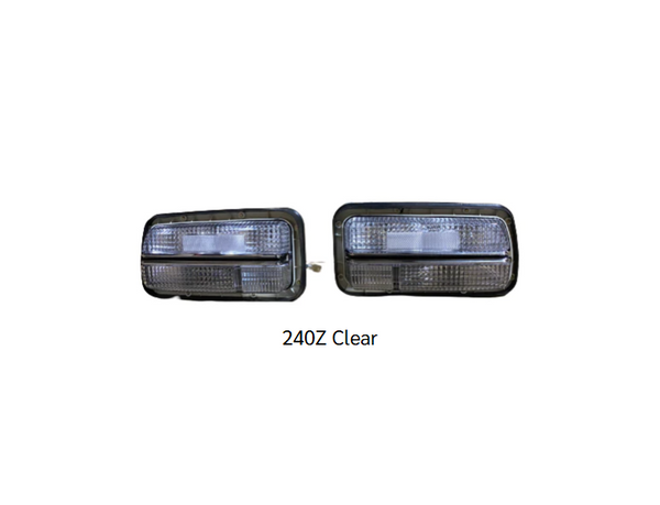Tail Light Assembly Clear or Tinted Set Pair 240Z 70-73