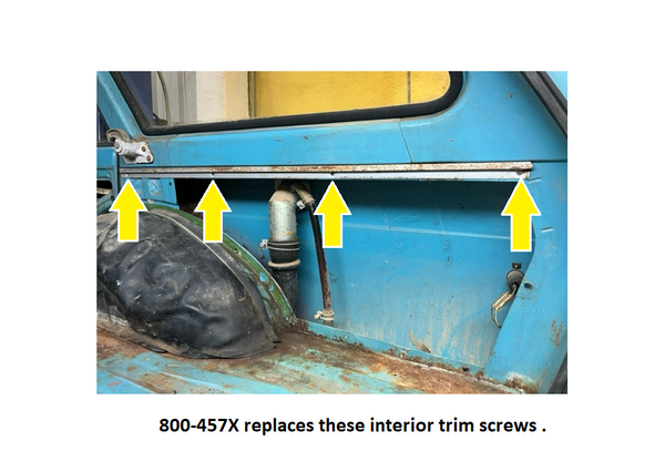 Interior Door and Hatch Trim Screw Stainless 510 68-73