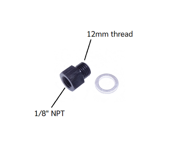 Water Temp Switch Adaptor M12 to 1/8