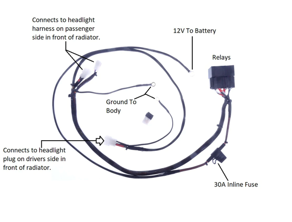 Headlight Relay Wiring Harness Upgrade 240Z