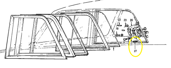 Rear Pop Out Side Window Stopper Bumper 510