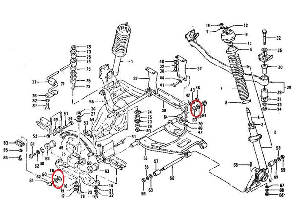Lower Control Arm Rear Stainless Washer 240Z 280Z