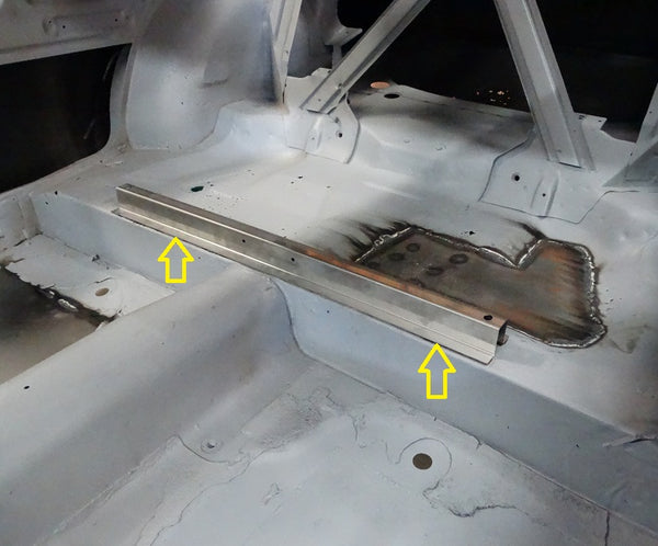 Rear Seat Floor Pan Brace Sheet Metal 510