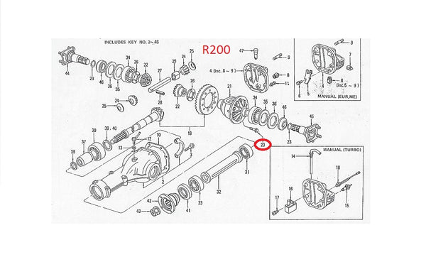 R200 Differential Ring Gear Bolt OEM 280Z